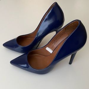 Mossimo Navy Patent Leather Pointy Toe Stilettos